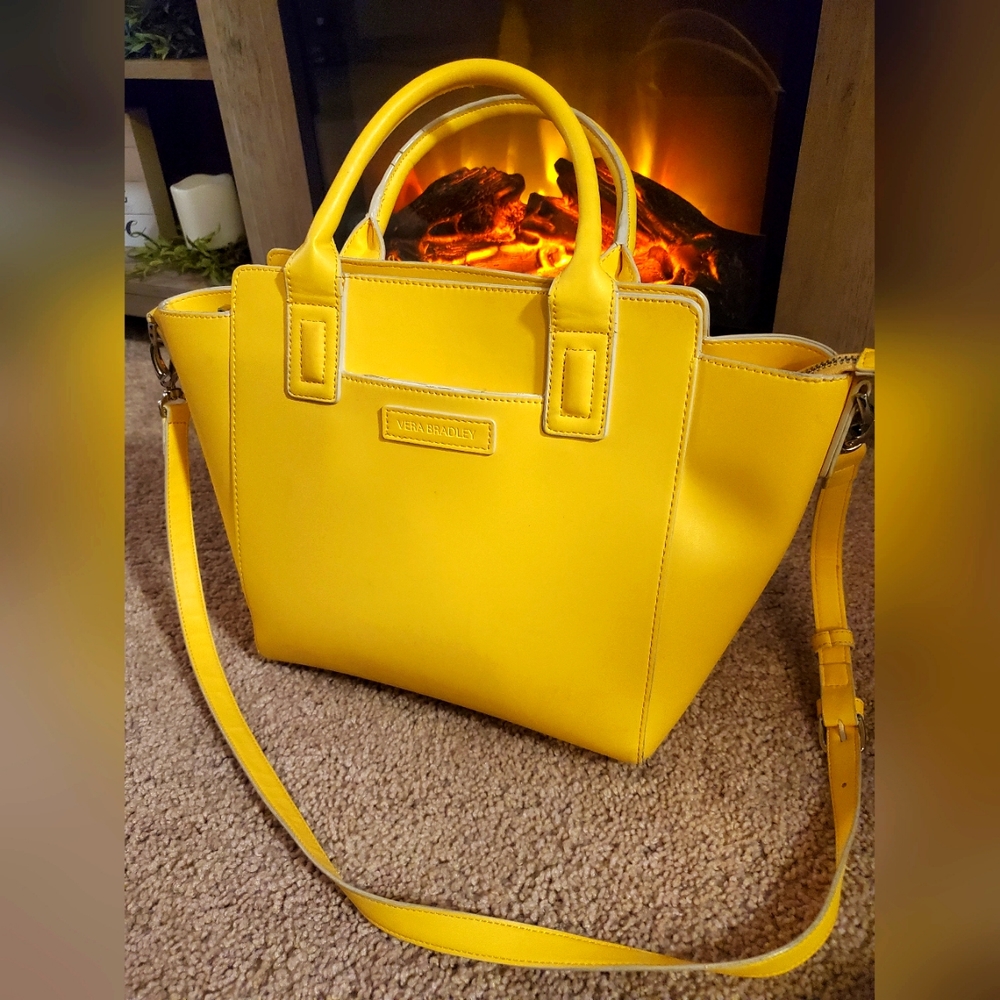 Vera Bradley leather satchel